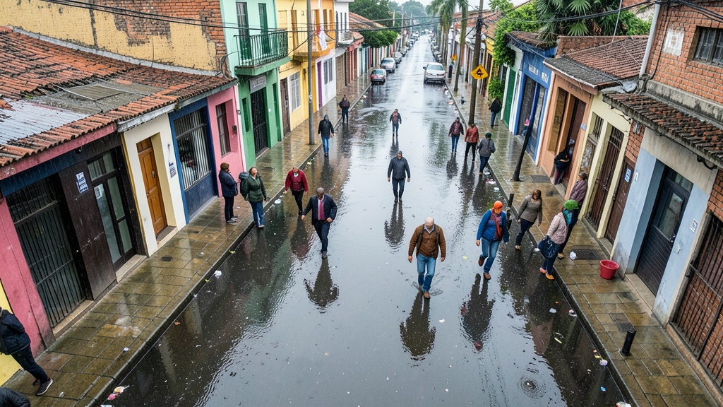 Lluvias intensas en Milagro: precaución y alertas por acumulación de agua