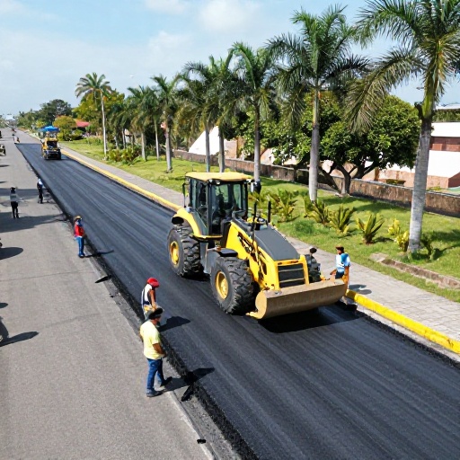 Alcaldía de Guayaquil renueva 7.000 m² de asfalto en calle Elías Muñoz