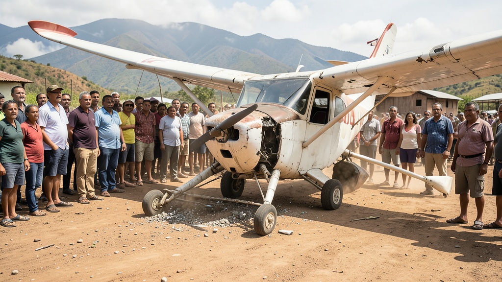 Piloto sale ileso tras accidente de avioneta en Milagro