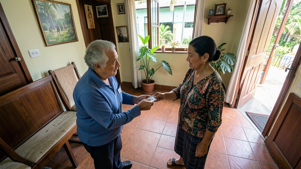 Brigada móvil del Registro Civil renovó cédula a una milagresa de 92 años en su hogar