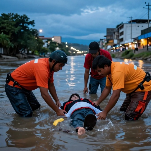 Rescate en el río Machay: localizan un cuerpo y buscan al segundo desaparecido