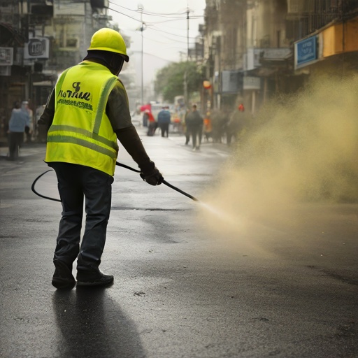 Fumigan Coliseo Gran Cacique Tumbalá y Centro Intercultural en Playas para garantizar salubridad