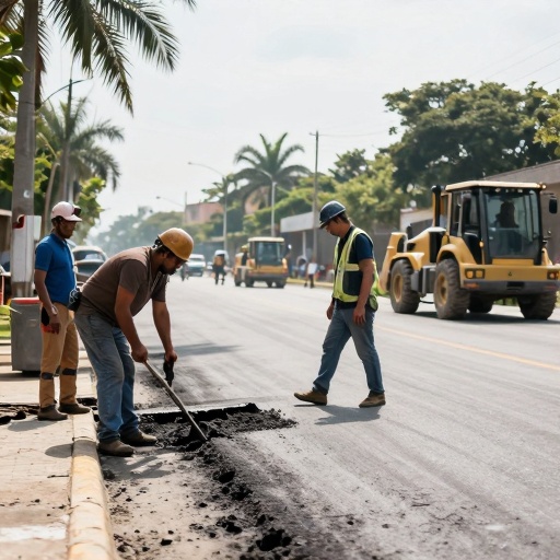 Alcaldía de Guayaquil avanza en reconstrucción de Av. Bogotá y supera 1.730 km de calles intervenidas