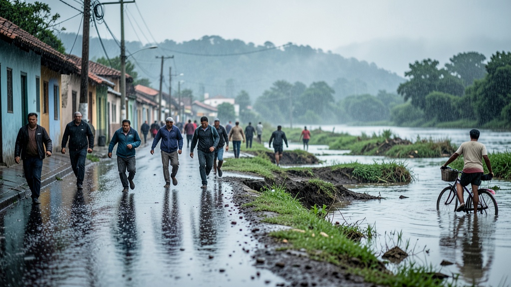 Alerta roja en Milagro: COE evacua zonas bajas mientras el alcalde atribuye inundaciones al crecimiento urbano