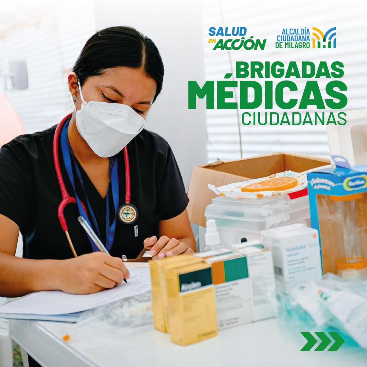 Puntos de atención médica móvil en Milagro para esta semana