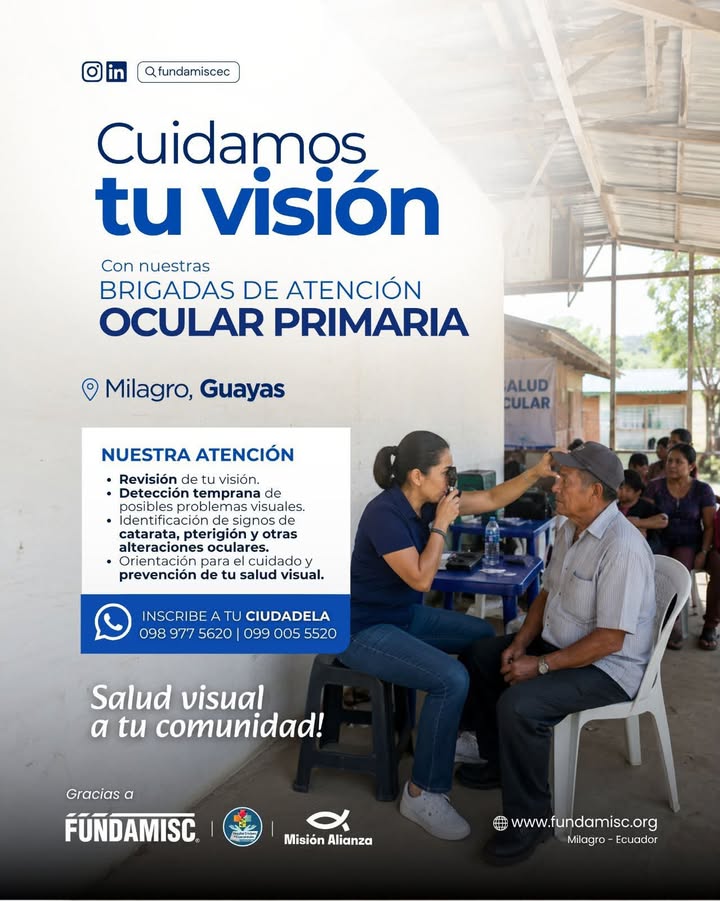 Jornada de salud ocular gratuita llega a Paraíso de Chobo este viernes